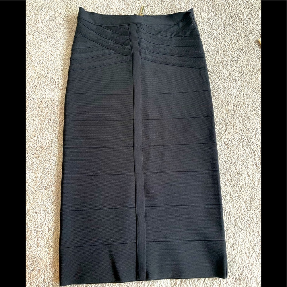 Bebe bandage midi skirt